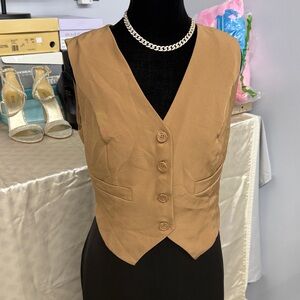 Sincerely Jules Vest Size Large 4 Buttons